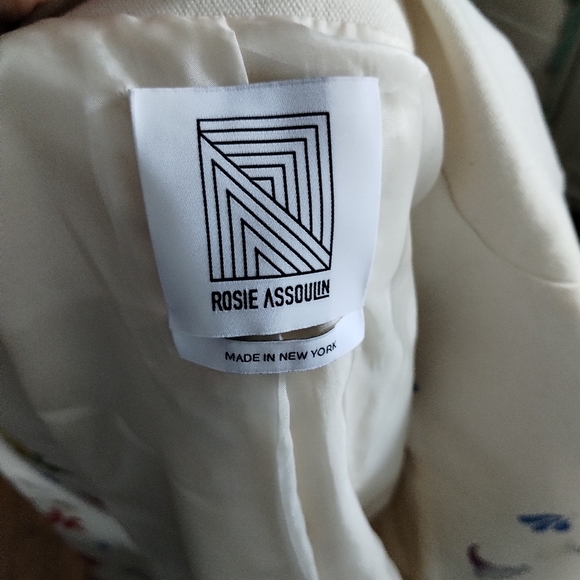 Rosie Assoulin Women's Classic Cotton Blazer In Floral Small - Picture 8 of 9